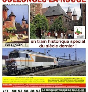 Affiche Train Historique Toulouse pour Collonges-la-Rouge, 20 octobre 2018