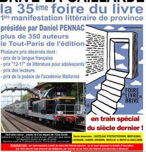 Affiche foire du livre Brive-la-Gaillarde samedi 5 novembre 2016