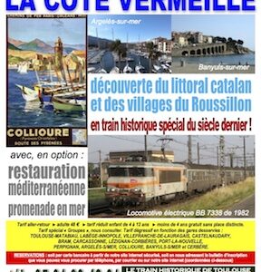 Affiche Train Historique Toulouse : sortie La Côte Vermeille samedi 22 juin 2019