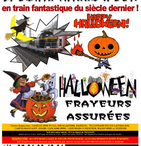Affiche Train Historique Toulouse spécial Halloween 30 octobre 2016