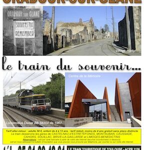 Affiche Train Historique Toulouse vers Oradour-sur-Glane, 30 avril 2016