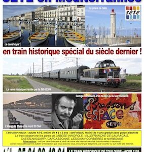 Affiche Train Historique Toulouse, voyage à Sète le samedi 22 avril 2017