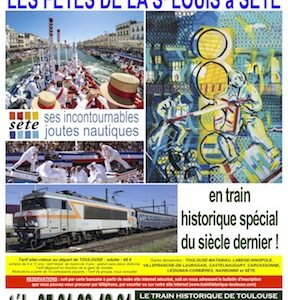 Affiche Train Historique Toulouse en train historique spécial du siècle dernier