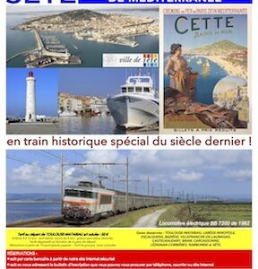 Affiche Train Historique Toulouse vers Sète, samedi 26 novembre 2022