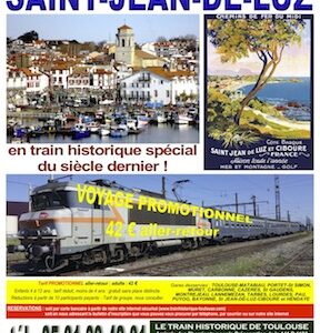 Affiche Train Historique Toulouse pour Saint-Jean-de-Luz, 15 septembre 2018