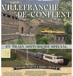 Affiche Train Historique Toulouse Villefranche-de-Conflent 4 mai 2024