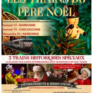Affiche Les trains du Père Noël 2026 - Train Historique Toulouse